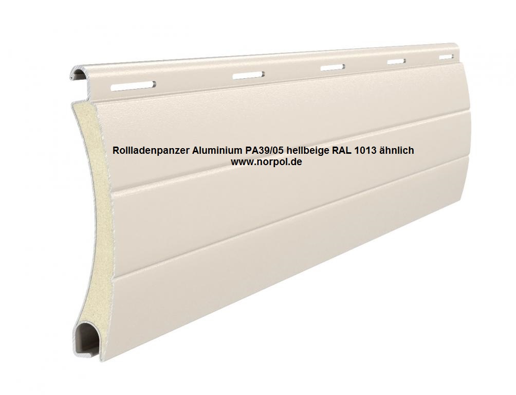 Aluminiumpanzer PA39/05 beige RAL 1013